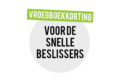 vroegboekkorting